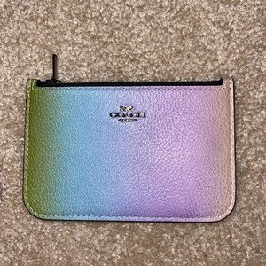 Coach Ombré Zip Card Case